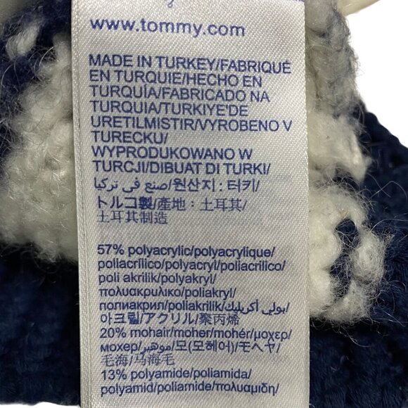 Tommy Hilfiger Women's Navy and White Striped Long Sleeve Sweater, Size Small - Picture 8 of 9